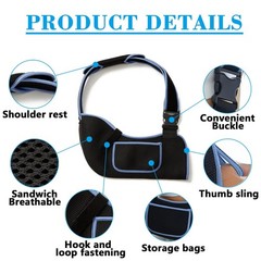 Arm Sling Shoulder Immobilizer – Rotator Cuff Support Brace for Injury, Men & Wo