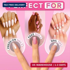 Super Strong Nail Glue for Press On Nails, Nail Tips & Acrylic Nails (8ml) NYK1