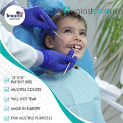Disposable Dental Bibs 13″X18″ – 3 Ply Waterproof Tattoo Bib Sheet for Patients