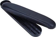 1 Pair Universal Wheelchair Armrest PU Leather Sponge Padded Arm Pads Replacemen