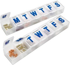 MEDca Weekly Pill Organizer- Extra Large Vitamin Container