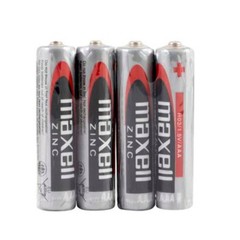 4x Maxell AA 1.5V Zinc Carbon Batteries R6 Mignon Mercury Free
