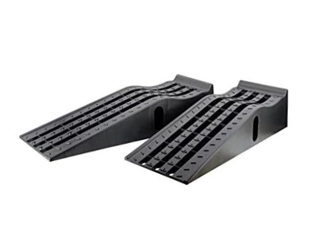 50515 6.25″ Lift Car Ramps, 2-Pack – 6, 500lb GVW, Deep Grooved Surface for