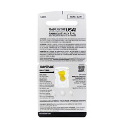 48 pcs A10 10 Size 10 PR70 Rayovac Extra Card 1.5V Zinc Air Hearing Aid Battery