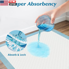 100 Count 22” X 22” Super Absorbency Disposable Underpads, Leakproof Quick Dryin