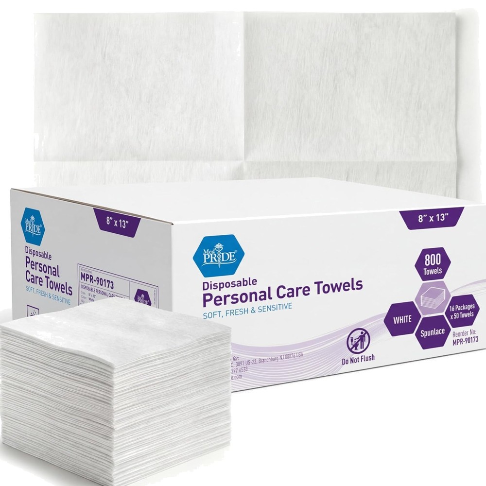 Disposable Dry Wipes for Adults, Soft & Absorbent Personal Towels, Bulk 800 C…