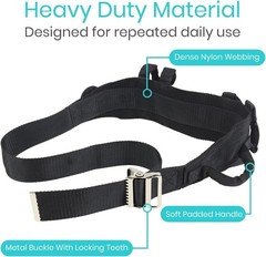 Gait Belt Transfer Belt with Handles – 300Lbs Capacity for Patient Assist