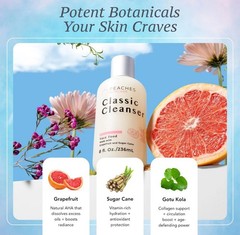 Peaches Skin Care Peaches Skincare Hydrating Facial Cleanser Vegan Face Wash
