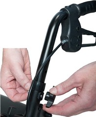 ROLLATOR 2 Plastic KNOB 2 Screw for ARMS Hl420