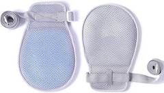 Medical Restraint Mitts for Adults – 2Pcs Anti Scratch Gloves with Grab Plates