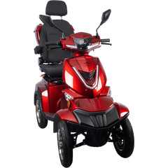 HS4W-A1R-N Heavy Duty 4 Wheel Mobility Scooters, Red Color