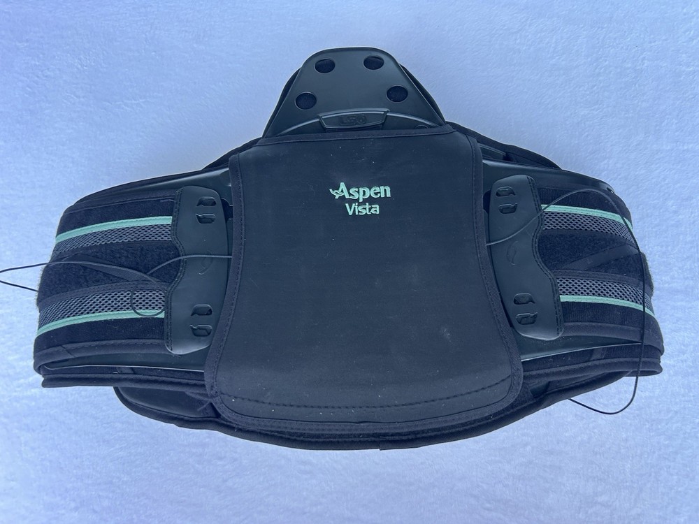 Aspen Vista Back Brace LSO XX-Large Black/Green Adjustable Support Belt