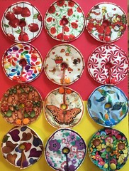 6 Button Buddies – GIRLS – Mickey, G Tube, J Peg Feeding Tube Button Covers Pads