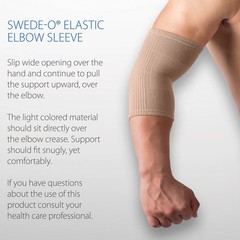 Swede-O Elastic Elbow Sleeve Light Compression Support Helps Reduce Inflammation