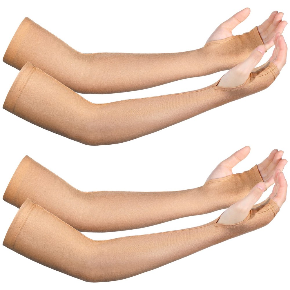 2 Pairs Elderly Skin Protection Sleeves Arm Protector for Thin Skin Bruising …