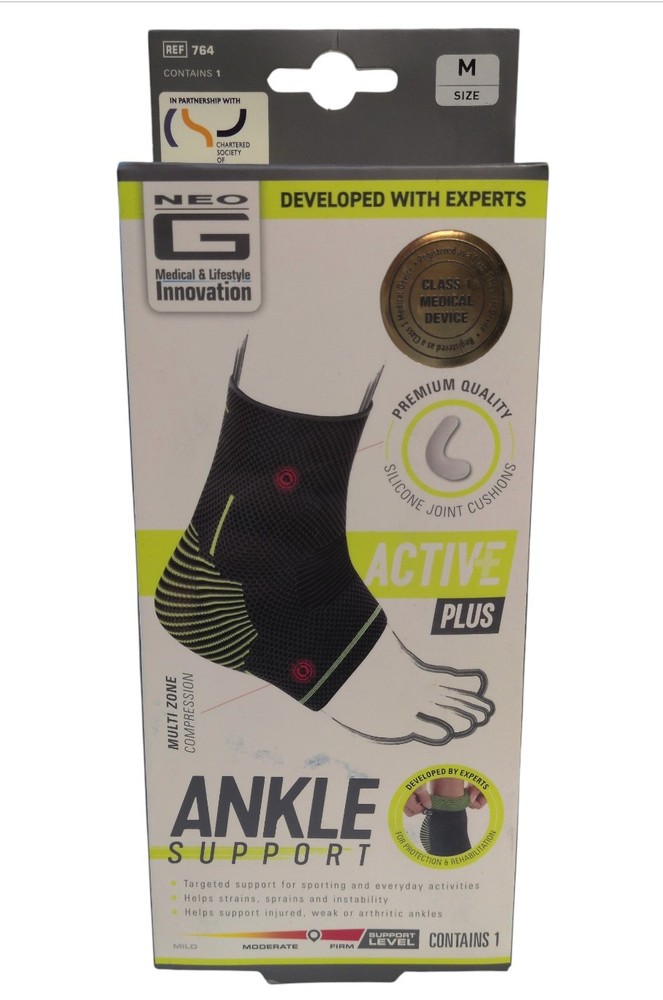 Neo G Ankle Support – Size Medium for Active Sports and Athletics *Box Damaged*
