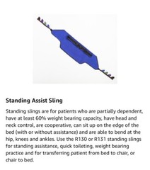 XL patient lift standing walking sling