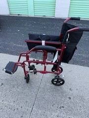 Medline Ultralight Transport Wheelchair – 15 lbs, Excellent Condition