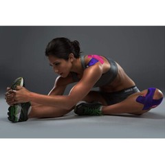 US 2 Pcs Cotton Elastic Kinesiology Therapeutic Athletic Latex Free Sport Tape