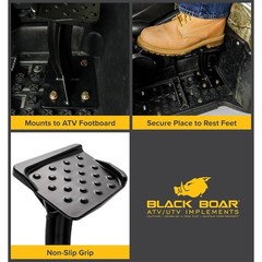 ATV Rear Lounger Foot Pedestal – Durable -Coated Cast Aluminum Design & Perfo…
