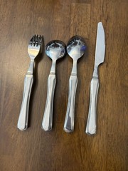 Vive Weighted Utensils 4 Pc Set Adaptive Spoon Fork Knife Tremor Arthritis Aid