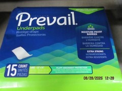 Prevail Underpads/15 Count/Large size (23″ x 36″)