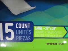 Prevail Underpads/15 Count/Large size (23″ x 36″)