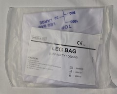 LifeVV 1000ml Urinary Drainage Leg Bag Lot of 9 Easy Twist Drain Valve EXP 2030