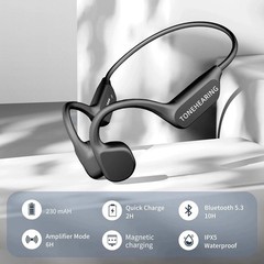Specially designed noise reducing bone conduction hearing aids for the elderly