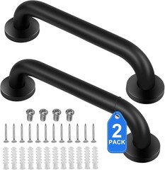 304 Stainless Steel Grab Bars for Seniors – 12 Inch for Enhanced Bathroom Safety