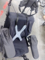 Quickie Iris Tilt-In-Space Youth Manual Wheelchair + Tobii Dynavox CnctIT Mount
