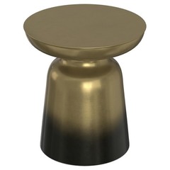 Simplihome Toby – 17 Wide X 18 High Solid Iron Drum Accent In Gold And