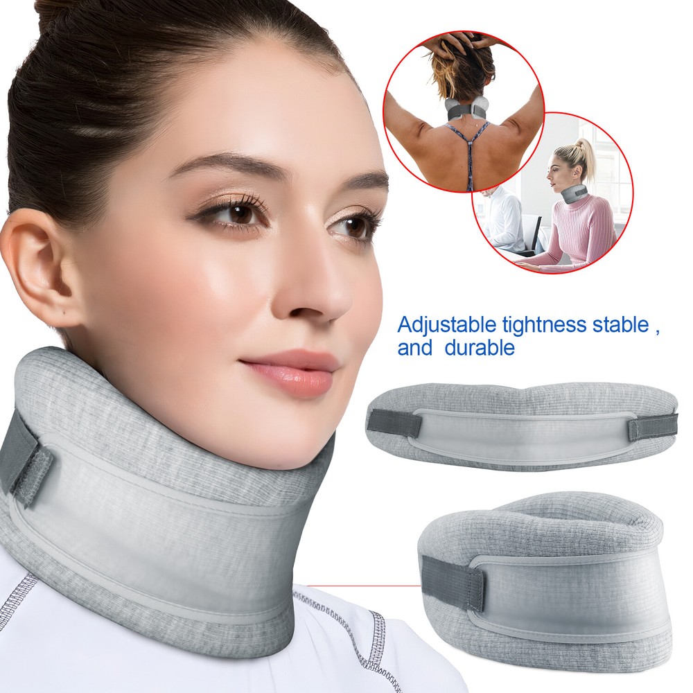 Neck Traction Device- Cervical Collar Brace for Pain Relief & Stretching Therapy