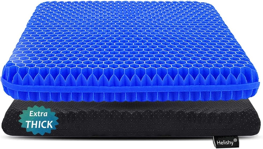 Gel Seat Cushion for Long Sitting Extra Thick Gel Cushion for Wheelchair So