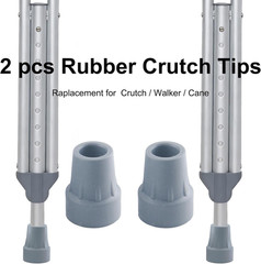 7/8 Inch Rubber Crutch Tips Replacement Cane Tips Heavy Duty Non Slip