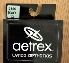 Aetrex Lynco L520 Dress Series Orthotics Insoles Men’s Size 13 New