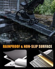 Wheelchair Ramp Seamless Non-Slip Aluminum Folding Loading Ramps for Home Steps