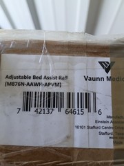 Vaunn Medical Adjustable Bed Assist Rail Handle / Hand Guard M876N-ARWH-APVM
