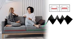 LAMINET Deluxe Adjustable Furniture Fix Sagging Cushion Seat Savers (66″ Wide,