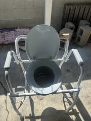 Steel Drop-Arm Commode G1-301DX1 Toilet By Guardian
