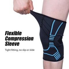 2x Knee Sleeve Compression Brace Support For Sport Joint Arthritis Pain Relief