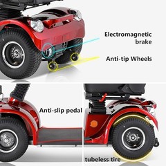 4 Wheel 500W Mobility Scooters 48V 20Ah 31 miles10mph 330lbs for Adult Senior