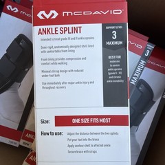 New! McDavid ankle splint OSFM level 3 for moderate/ severe ankle sprain