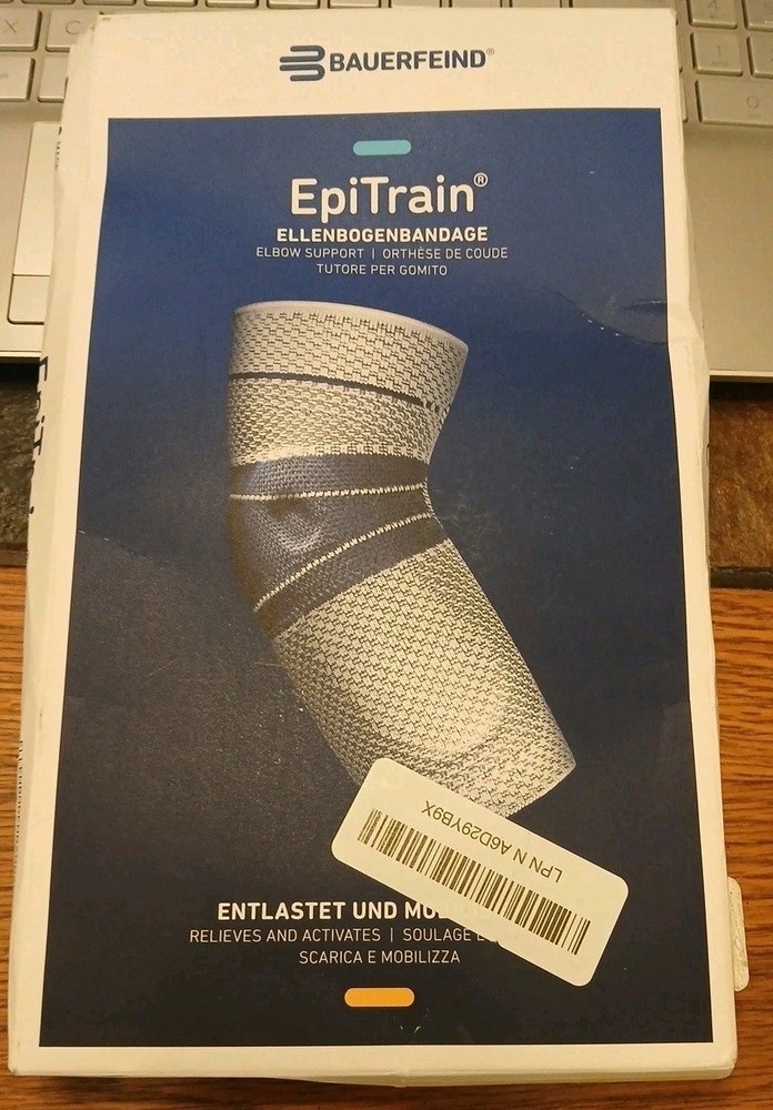 Bauerfeind EpiTrain Elbow Brace Size 4 Elbow Support Epitrain Germany [NIOB]