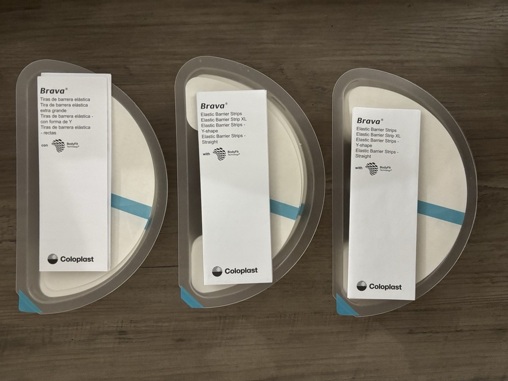 Lot Of 3 Coloplast Brava Elastic Barrier Strips XL 12076 NO BOXES Exp 2027