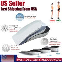 Invisible Height Increase Insoles Heel Lift Taller Shoe Insert Pad for Men Women