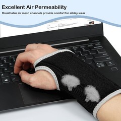 Wrist Brace Left Hand – Adjustable Compression Straps for Carpal Tunnel Relief