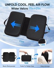 Foldable Gel Memory Foam Seat Cushion – Ideal for Office Chairs & Air Travel