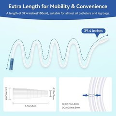 10 Pack 40-Inch Kink-Resistant Leg Bag Extension Tubing – Comfort & Reliability