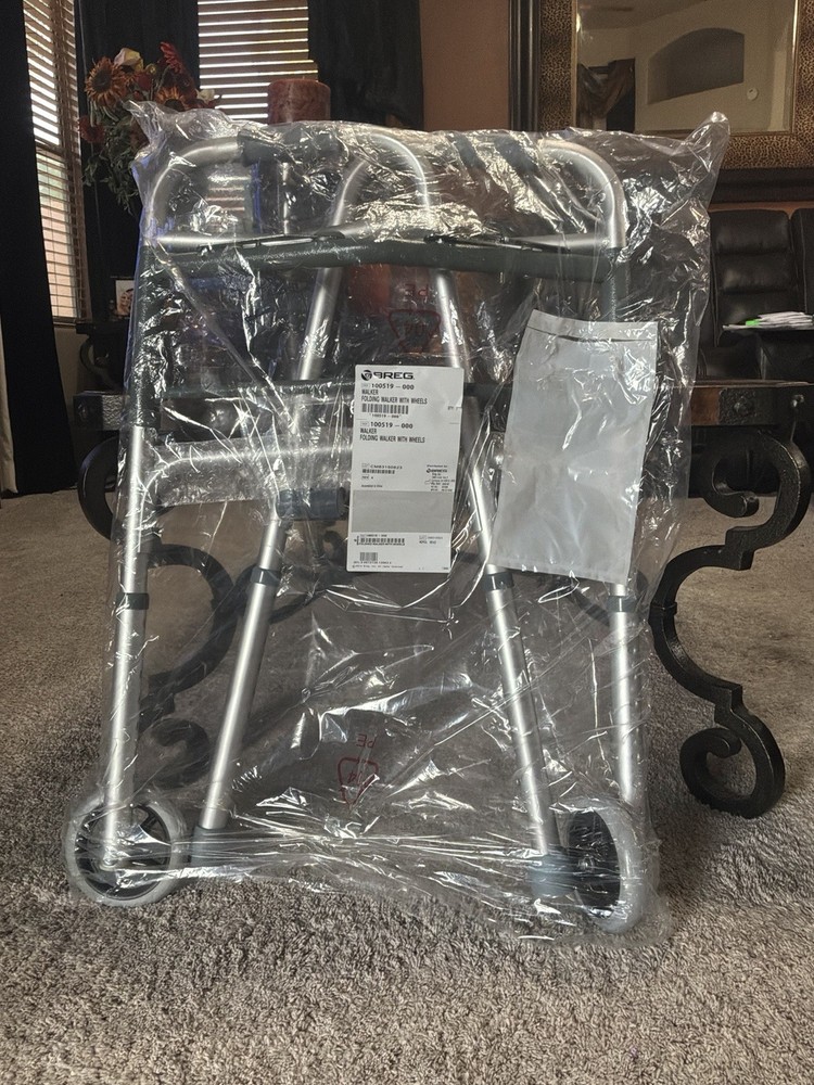 Foldable – Adjustable Height 2-Wheel Walking Frame aluminum. Scottsdale AZ